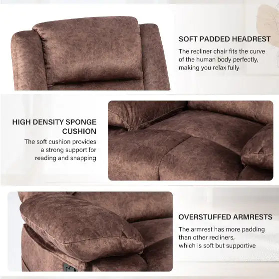 Brown Massage Lounger Sofa