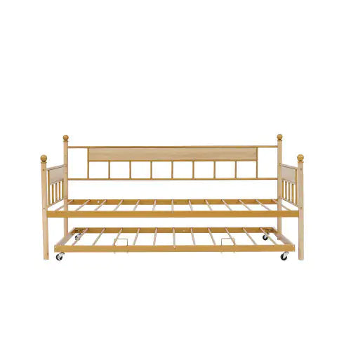 Sofa Bed With Metal Frame With Rollers