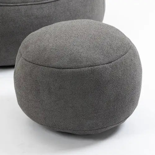 Bedding Bean Bag Sofa Chair High Pressure Foam Bean Bag Chair Material With Padded Foam Padding Compressed Bean Bag With Footrest