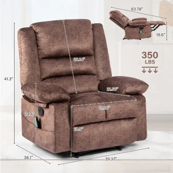 Brown Massage Lounger Sofa