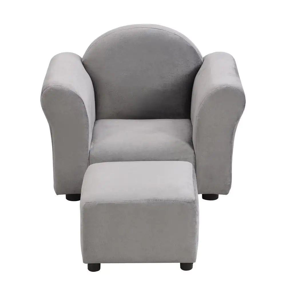 Children's Upholstered Sofa With Ottoman