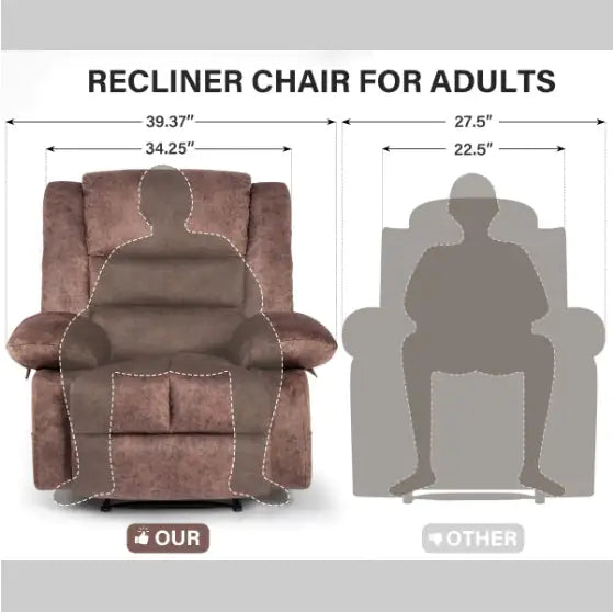 Brown Massage Lounger Sofa