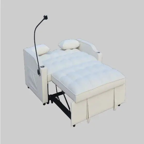 Modern Velvet Double Sofa Bed With Pull-out Bed 3-in-1 Convertible Sofa Bed