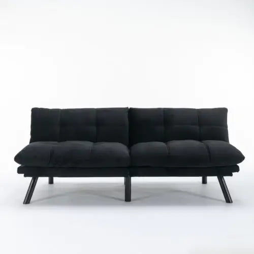 Black Convertible Folding Modern Sofa Bed