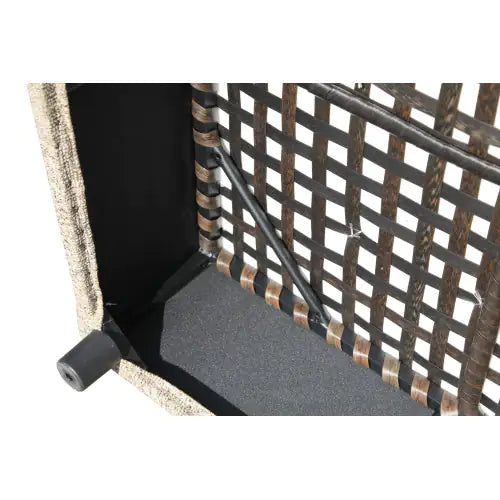 Outdoor Modular Sofa, Aluminium Structure, Support Cushion And Back Cushion Cover - Removable, Fade Resistant, With Waterproof Cover, Light Brown - Price - Based On A Single Piece