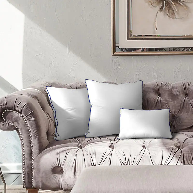 White Duck Down Cushion Insert for Sofa and Backrest
