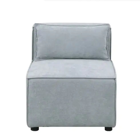 Modular Sofa Grayish Blue Chenille Fabric, Simple And Grand, The Seat And Back Is Very Soft. This Is Also A KNOCK DOWN Sofa