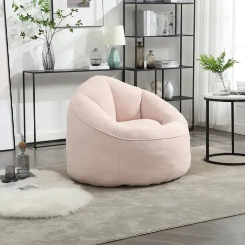 Bedding Bean Bag Sofa Chair High Pressure Foam Bean Bag Chair Material With Padded Foam Padding Compressed Bean Bag With Footrest