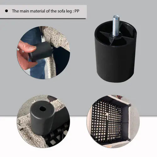 Outdoor Sectional Sofa, Aluminium Structure, Support Cushion And Back Cushion Cover - Removable, Fade Resistant, Including Waterproof Sofa Cover, Beige - Price - Based On A Single Piece