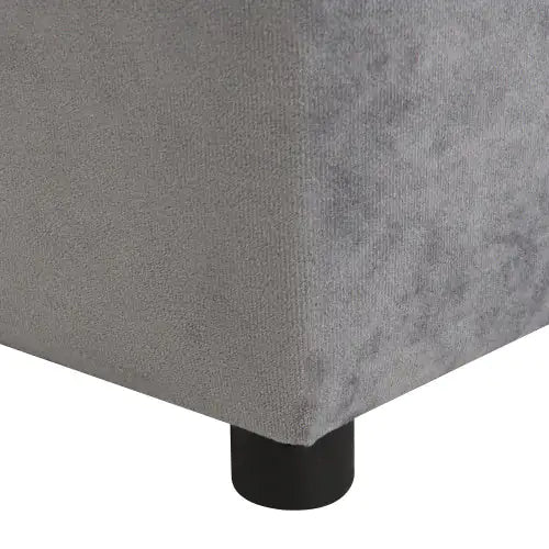 Velvet Children's Soft Bag Sofa With Footstool