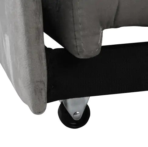 Folding Ottoman Sofa Bed Gray