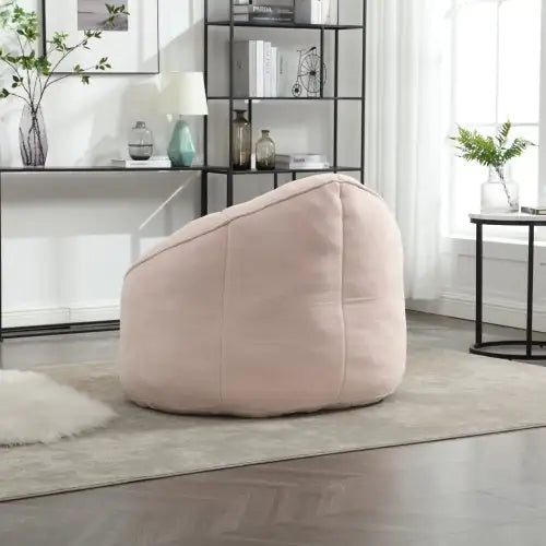 Bedding Bean Bag Sofa Chair High Pressure Foam Bean Bag Chair Material With Padded Foam Padding Compressed Bean Bag With Footrest