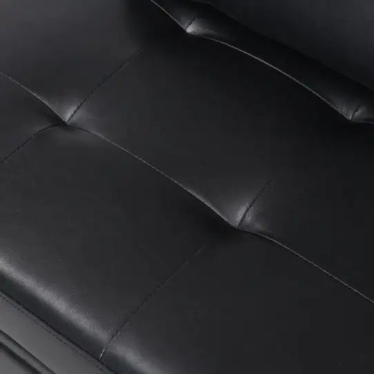 Folding Ottoman Sofa Bed BLACK